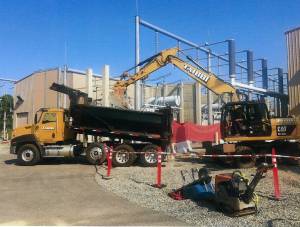  construction equipment used at Wakefield Substation - United Civil
